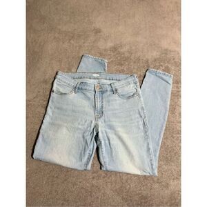 Old Navy Super Skinny Jeans Women's Size 10 Blue Light Wash Denim Mid Rise (F8)